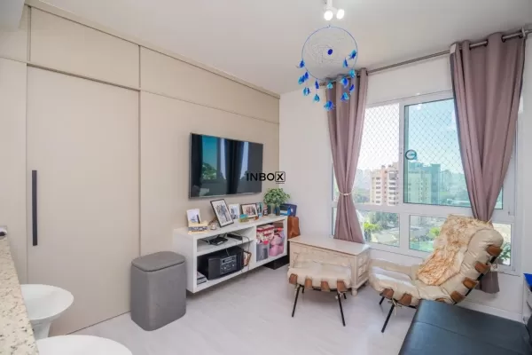 Foto de Apartamento com 1 Dormitório, Suíte e Vaga em Condomínio com Infraestrutura Completa