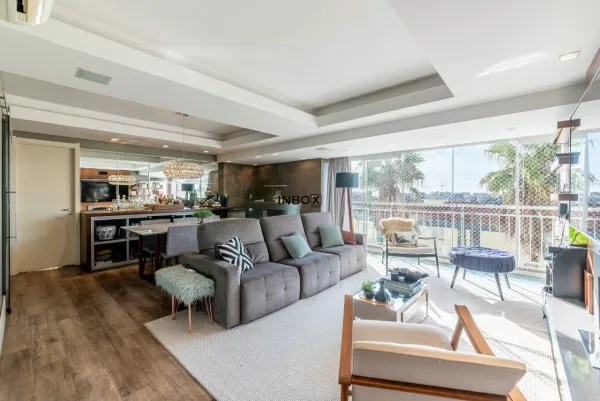 Foto de Apartamento mobiliado com 3 suítes, lareira, Churrasqueira e 2 Vagas