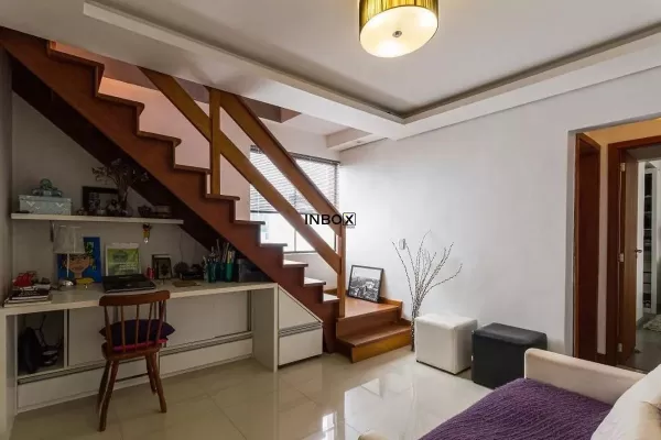 Foto de Cobertura duplex com suíte, terraço e churrasqueira.