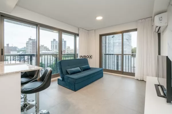 Foto de Apartamento de 48 m² de área privativa, semimobiliado, 1 dormitório, 1 vaga