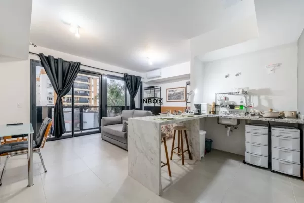 Foto de Studio com 37m², totalmente mobiliado, 1 vaga