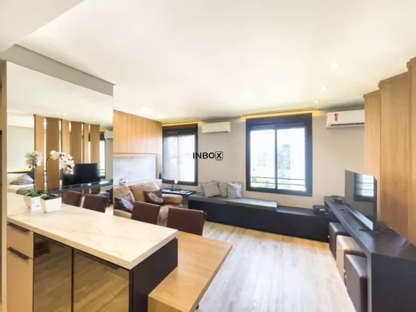 Foto de Apartamento mobiliado com 44m², churrasqueira e vaga de garagem