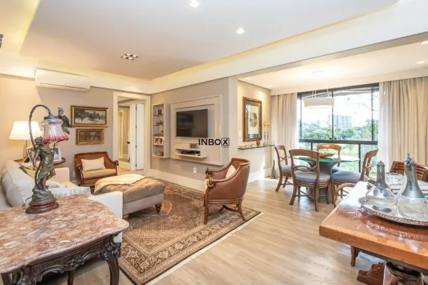 Foto de Excelente apartamento de 99 m², decorado, 3 dormitório suíte frente campo de golfe